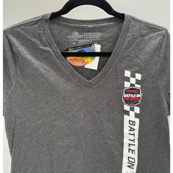 Indianapolis Motor Speedway T Shirt Women Grey Battle On The Bricks Size Small - Picture 3 of 6